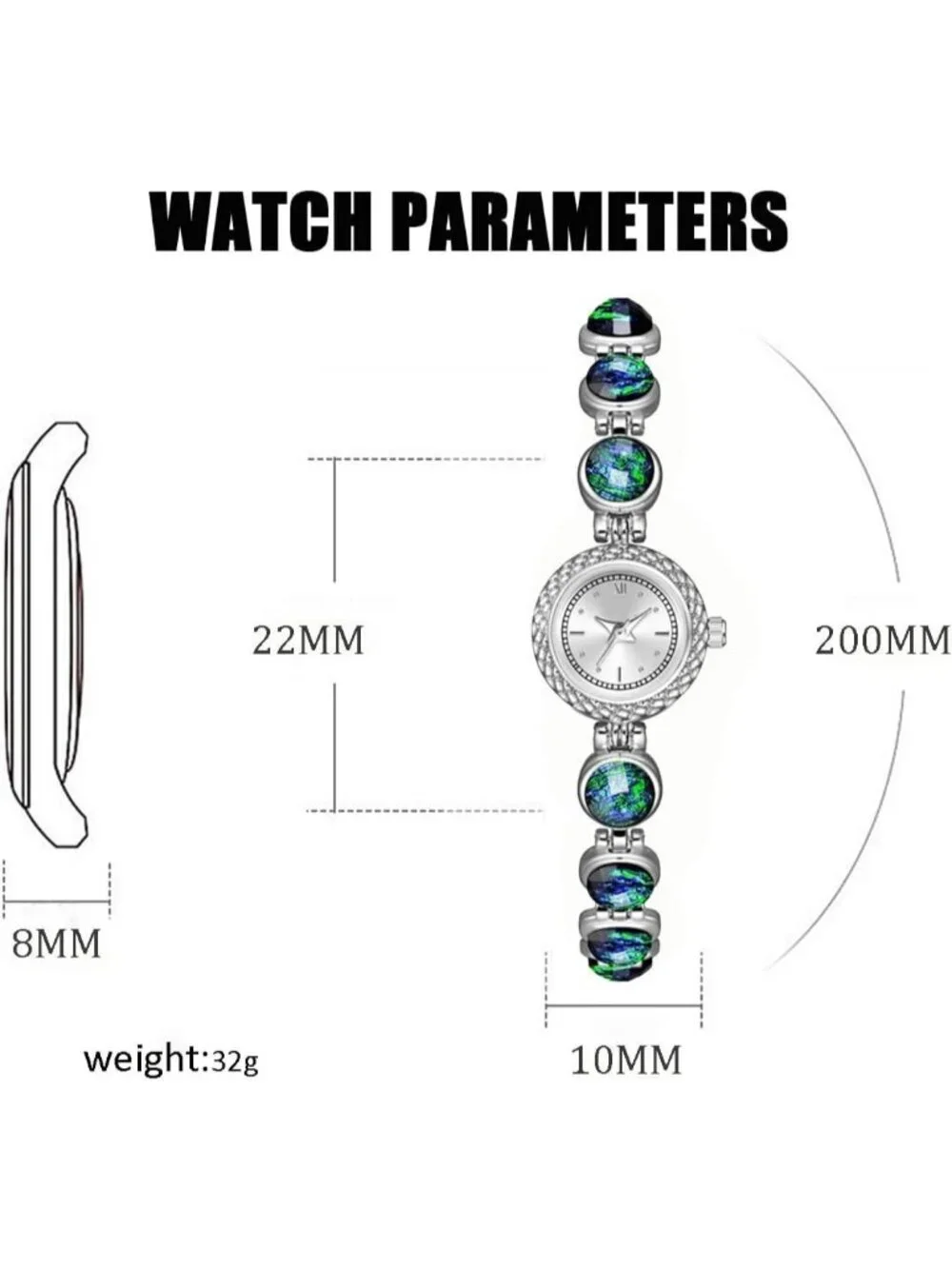 Women's Silver Crystal Diamond Bracelet Watch Stainless Steel Luxury Quartz